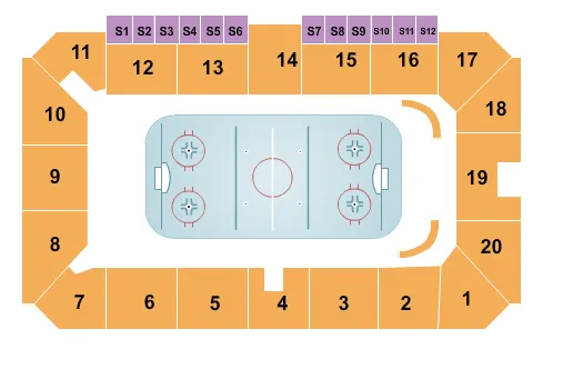  HOCKEY Seating Map Seating Chart