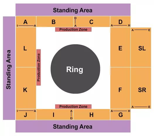 LIVE UP CLOSE THEATER AT SYCUAN CASINO MMA Seating Map Seating Chart