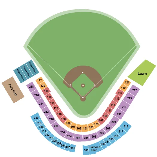  BASEBALL Seating Map Seating Chart