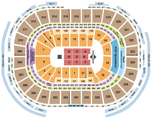  J COLE Seating Map Seating Chart