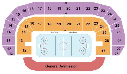  HOCKEY Seating Map Seating Chart