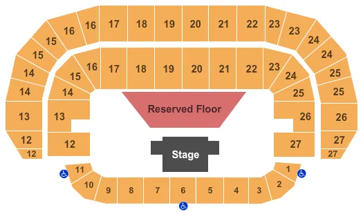  FULL ARENA Seating Map Seating Chart