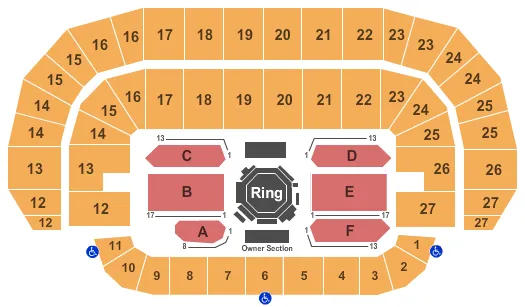  UFC Seating Map Seating Chart