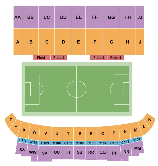  SOCCER Seating Map Seating Chart