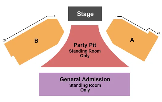 CARSON VALLEY INN TJS CORRAL OUTDOOR EVENT CENTER ENDSTAGE PARTY PIT Seating Map Seating Chart