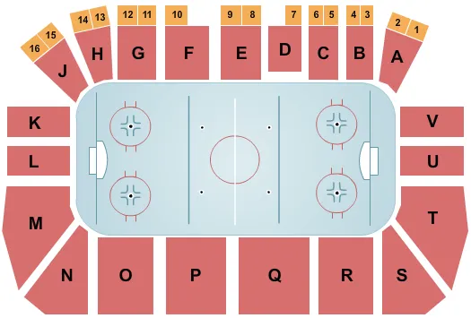 HOCKEY Seating Map Seating Chart