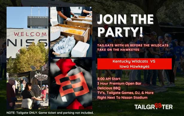 TAILGREETER ALL INCLUSIVE TAILGATE NISSAN STADIUM TAILGREETER BOWL GAME TAILGATE Seating Map Seating Chart