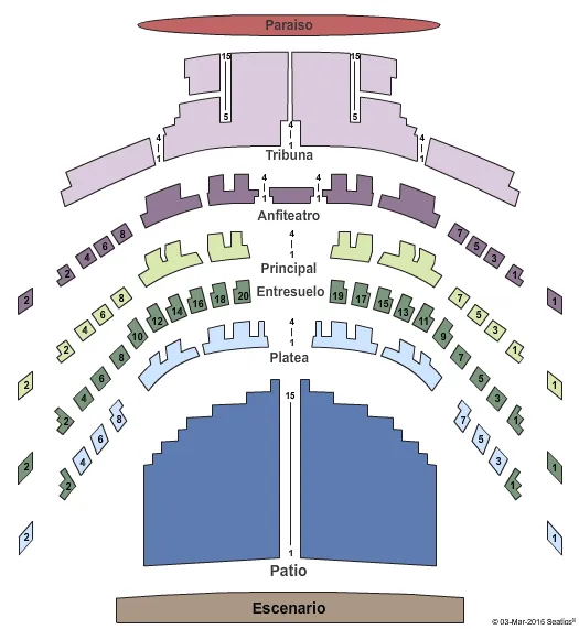  END STAGE Seating Map Seating Chart