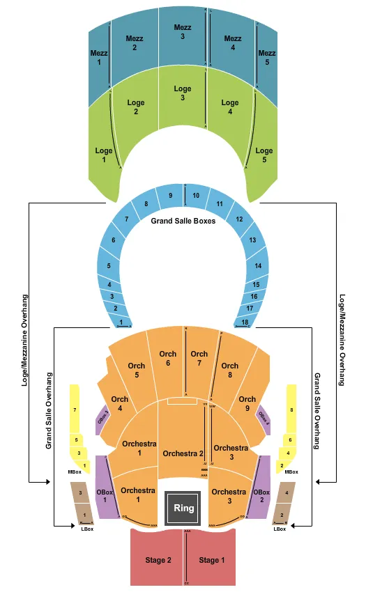  BOXING Seating Map Seating Chart