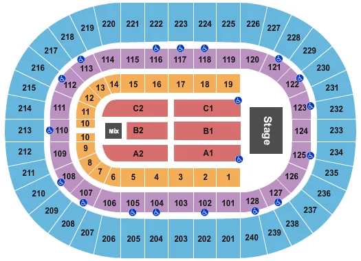  ROGER WATERS Seating Map Seating Chart