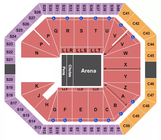  PBR Seating Map Seating Chart