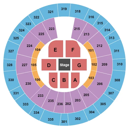  WWE Seating Map Seating Chart