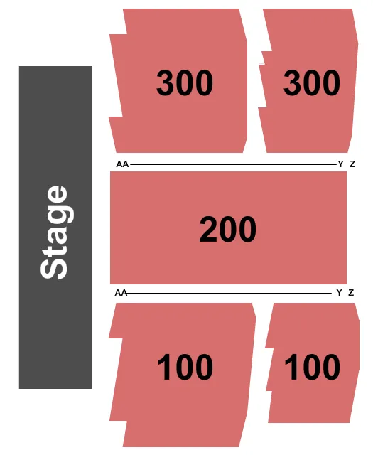  END STAGE Seating Map Seating Chart