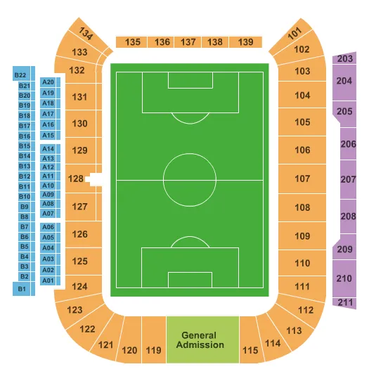  SOCCER Seating Map Seating Chart