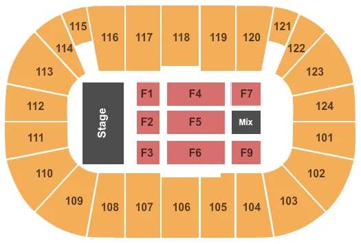  ENDSTAGE 2 Seating Map Seating Chart