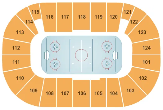  HOCKEY Seating Map Seating Chart