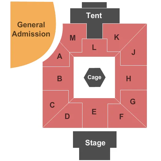  MMA Seating Map Seating Chart