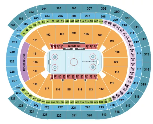  HOCKEY Seating Map Seating Chart