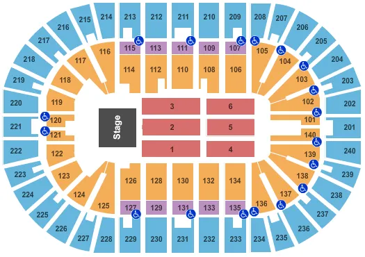 END STAGE Seating Map Seating Chart