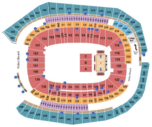  BASKETBALL Seating Map Seating Chart