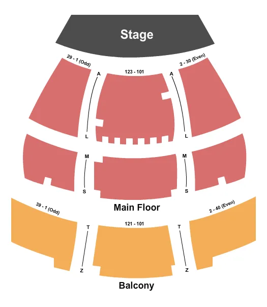  ENDSTAGE Seating Map Seating Chart