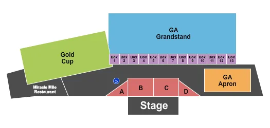  RACESIDE CONCERT Seating Map Seating Chart