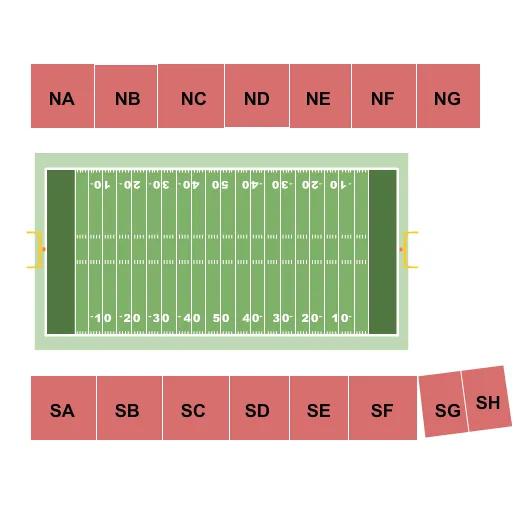  FOOTBALL Seating Map Seating Chart