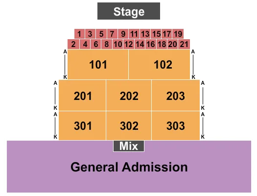  957 BEATS Seating Map Seating Chart
