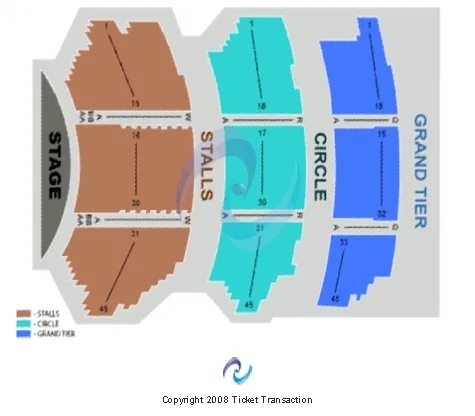  END STAGE Seating Map Seating Chart