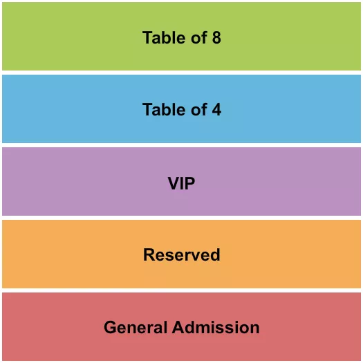 GA VIP TABLE Seating Map Seating Chart