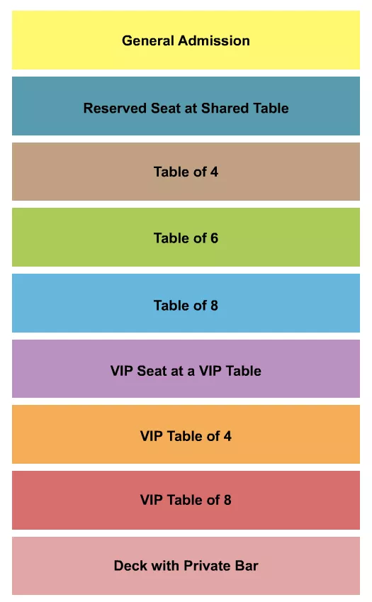 GA VIP TABLE 2 Seating Map Seating Chart