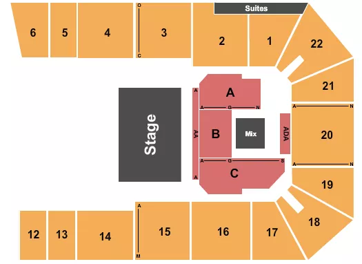 HALF HOUSE 4 Seating Map Seating Chart