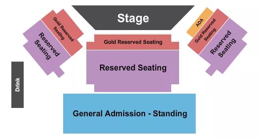 ENDSTAGE 2 REAR SRO Seating Map Seating Chart