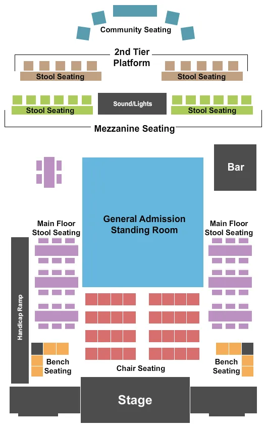 ENDSTAGE Seating Map Seating Chart