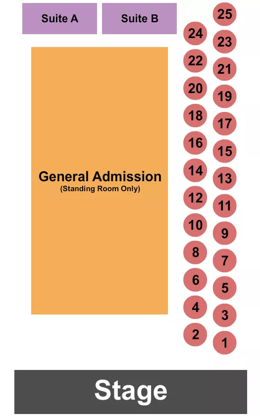 AM FM BACKYARD GA TABLES SUITES 3 Seating Map Seating Chart