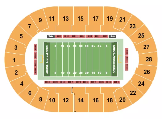 FOOTBALL Seating Map Seating Chart