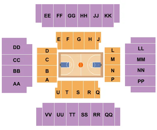 BASKETBALL Seating Map Seating Chart