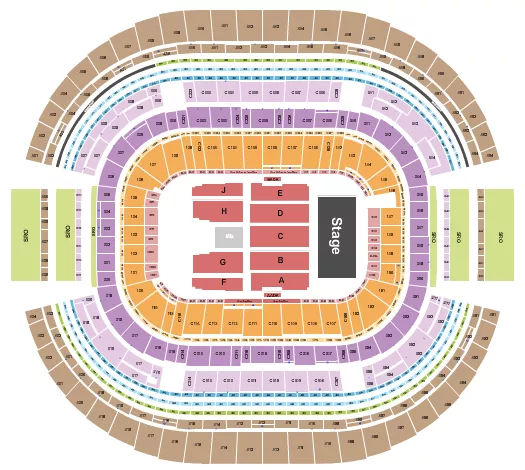ATT STADIUM JULION ALVAREZ Seating Map Seating Chart