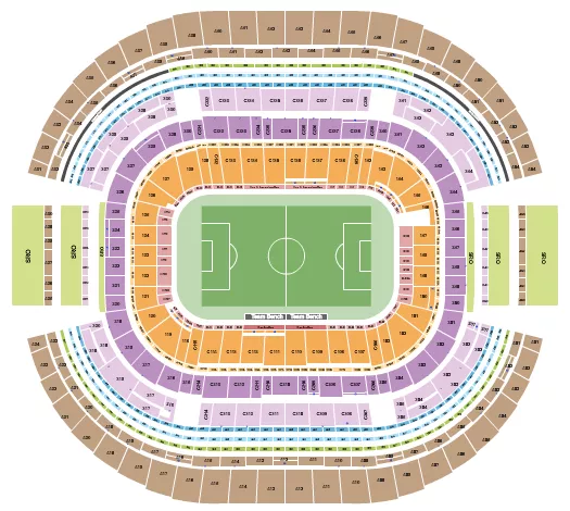 ATT STADIUM SOCCER 2 Seating Map Seating Chart