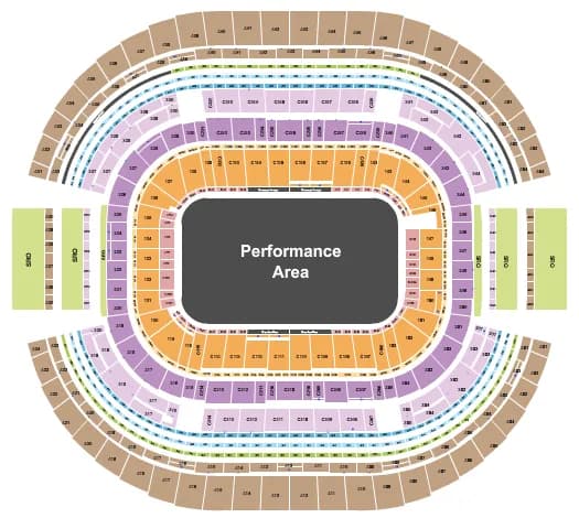 ATT STADIUM SUPERCROSS 2 Seating Map Seating Chart