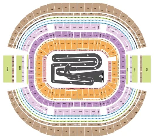 ATT STADIUM AMA SUPERCROSS CHAMPIONSHIP Seating Map Seating Chart