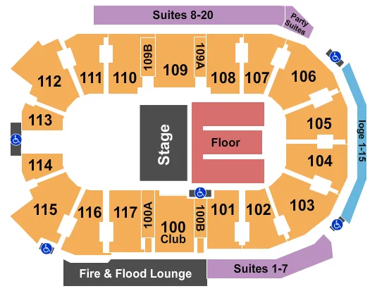 HALF HOUSE Seating Map Seating Chart
