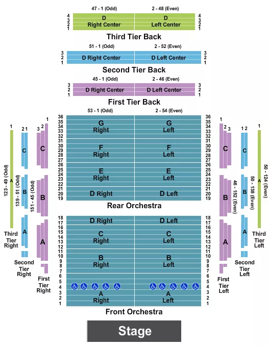 ENDSTAGE 2 Seating Map Seating Chart