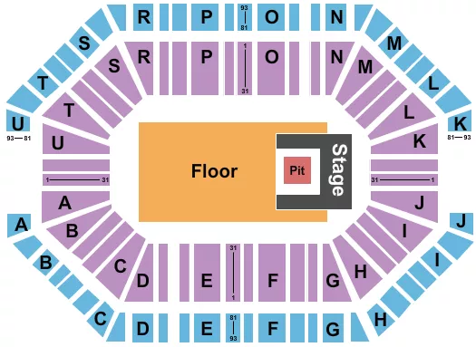 DOJA CAT Seating Map Seating Chart