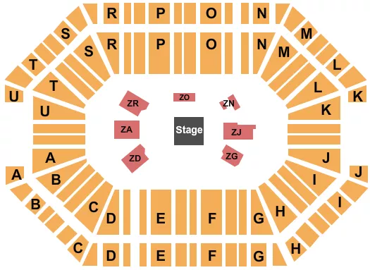 UFC 2 Seating Map Seating Chart