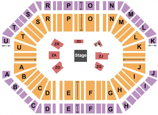 UFC Seating Map Seating Chart