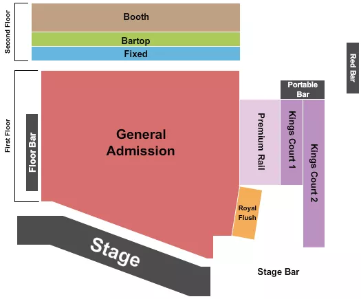 ENDSTAGE 2 Seating Map Seating Chart
