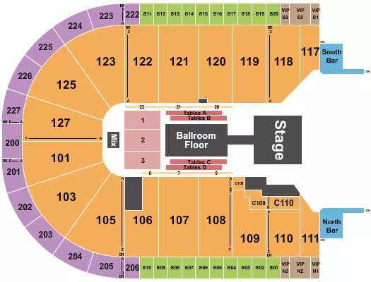 DWTS CON Seating Map Seating Chart