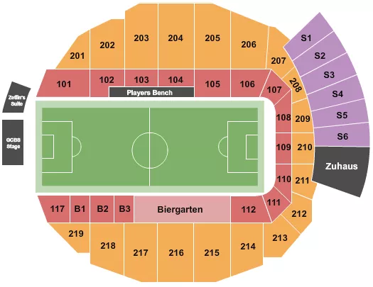 SOCCER Seating Map Seating Chart