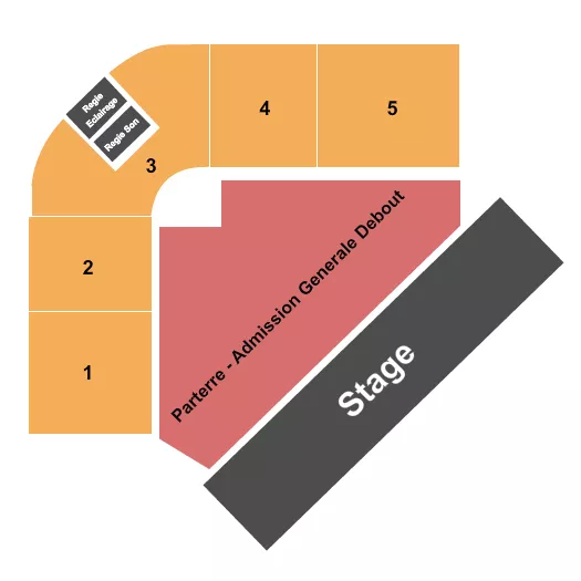 ENDSTAGE GA Seating Map Seating Chart